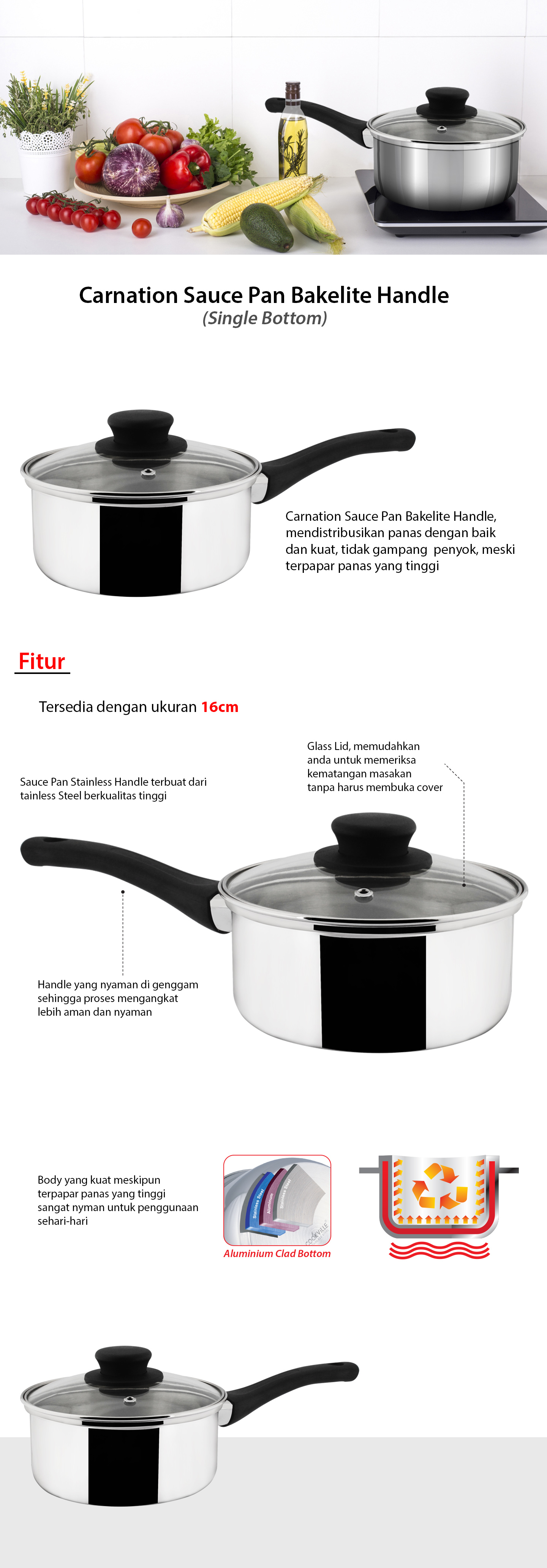 Carnation Sauce Pan
