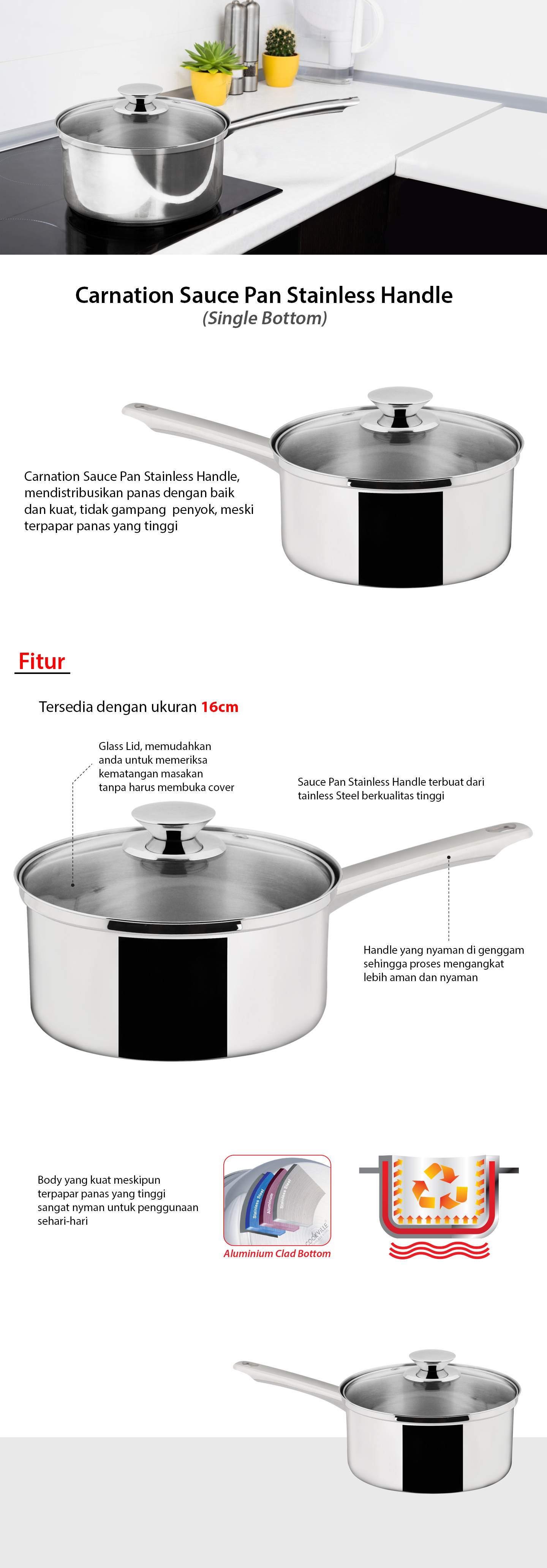 Carnation Sauce Pan