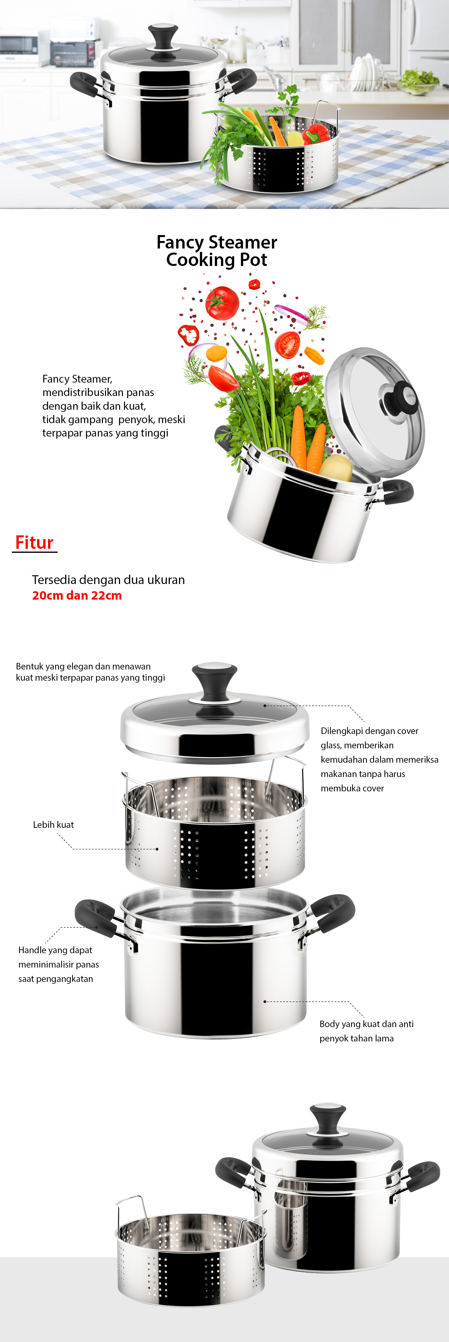 Fancy Steamer Coking Pot