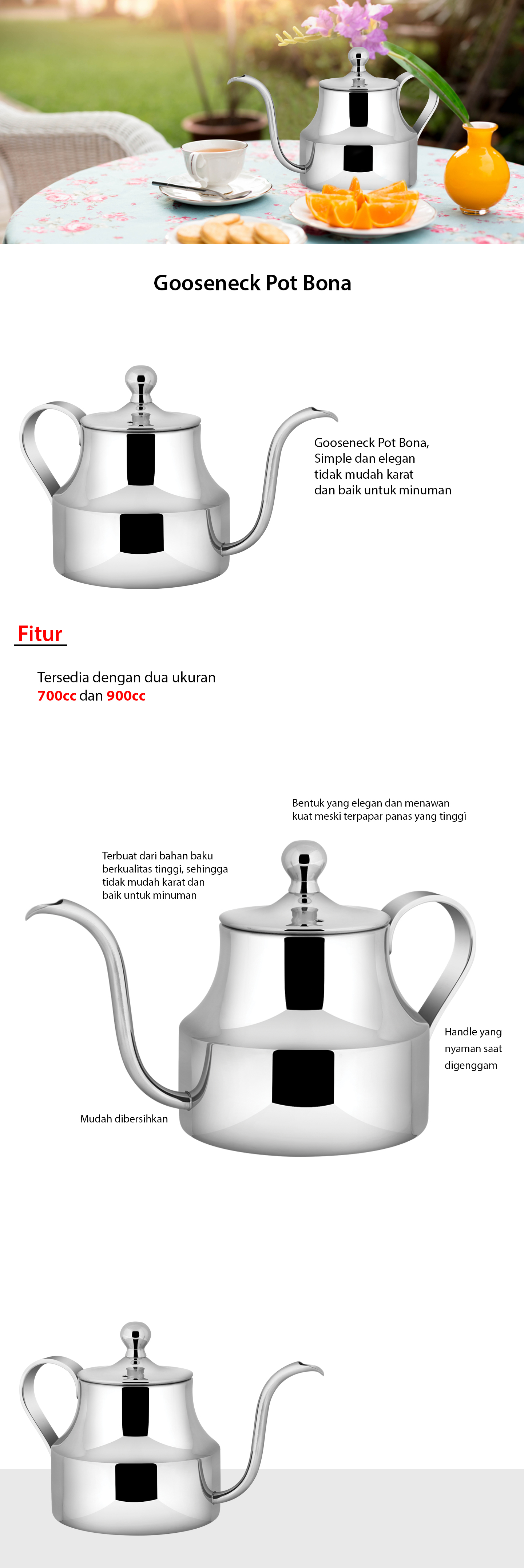 Goosenekt Pot Bona