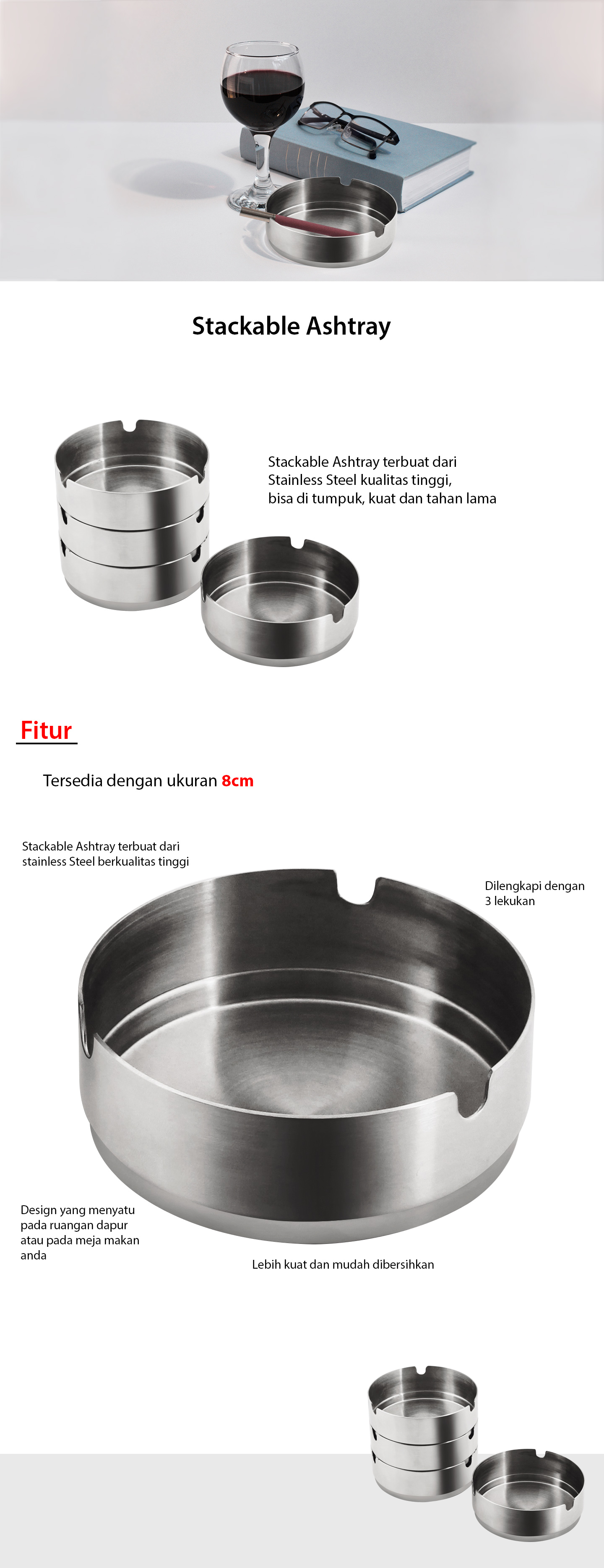 Stackable Ashtray